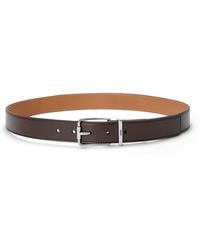 Loewe - Leather Logo Buckle Belt - Lyst
