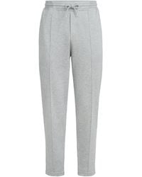 Brunello Cucinelli - Cotton-Blend French Terry Sweatpants - Lyst
