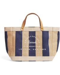 Harrods - Small Canvas Stripe Knightsbridge Shopper Bag - Lyst