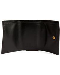 Bottega Veneta - Leather Intrecciato Trifold Wallet - Lyst