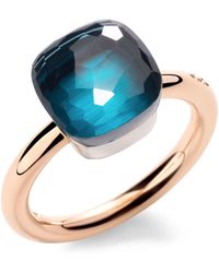 Pomellato - Mixed And London Topaz Nudo Classic Ring - Lyst