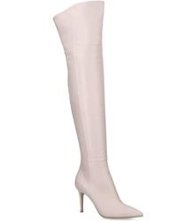 Gianvito Rossi - Leather Bea Cuissard Over-the-knee Boots 85 - Lyst