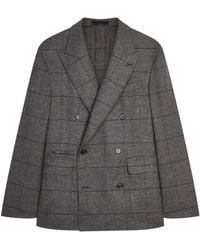 dunhill - Wool Check Jacket - Lyst