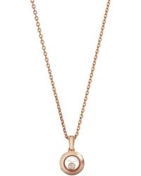 Chopard - And Diamond Happy Diamonds Icons Pendant - Lyst