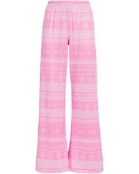 Skims - Pointelle Plush Pyjama Trousers - Lyst