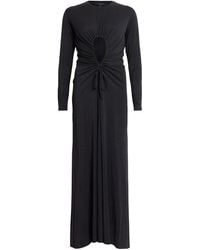 AllSaints - Xylia Long-Sleeve Maxi Dress - Lyst