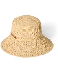 Miu Miu - Woven Logo Bucket Hat - Lyst