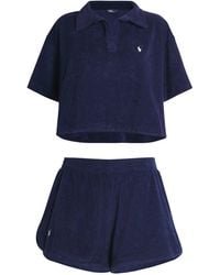 Polo Ralph Lauren - Cotton Terry Shirt And Shorts Set - Lyst