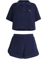 Polo Ralph Lauren - Cotton Terry Shirt And Shorts Set - Lyst