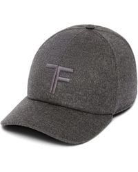 Tom Ford - Cashmere Logo Baseball Cap - Lyst