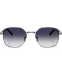 Prada - Metal Geometric Sunglasses - Lyst