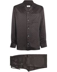 Harrods - Silk Geometric Print Pyjama Set - Lyst