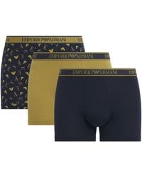 Emporio Armani - Stretch-Cotton Logo Boxer Briefs - Lyst