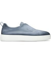 Santoni - Nubuck Leather Clean Icon Sneakers - Lyst
