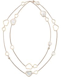 Chopard - And Diamond Happy Hearts Sautoir Necklace - Lyst