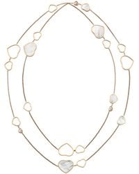 Chopard - And Diamond Happy Hearts Sautoir Necklace - Lyst