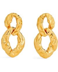 Alexis - Gold-plated Double-link Brut Earrings - Lyst