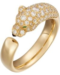 Cartier - And Diamond Panthère De Ring - Lyst