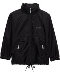 Prada - Cropped Re-Nylon Light Jacket - Lyst