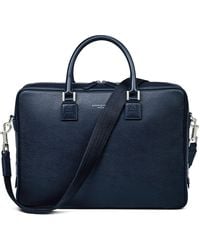 Aspinal of London - Leather Mount Street Briefcase Bag - Lyst