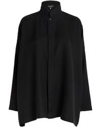 Eskandar - Silk Double-Stand Collar Shirt - Lyst