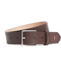 Paul Smith - Leather Signature Stripe Stitch Belt - Lyst