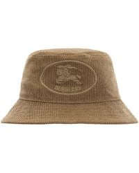 Burberry - Corduroy Knight Stamp Bucket Hat - Lyst