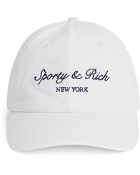 Sporty & Rich - Cotton Syracuse Baseball Cap - Lyst
