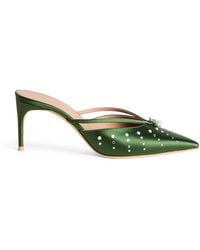 Malone Souliers - Satin Embellished Marisa Mules - Lyst