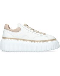 Hogan - Nappa Leather H-stripes Sneakers - Lyst