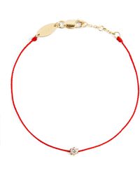 RedLine - Yellow Gold And Diamond Absolu Thread Bracelet - Lyst