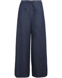 Max Mara - Drawstring-Detail Wide-Leg Jeans - Lyst