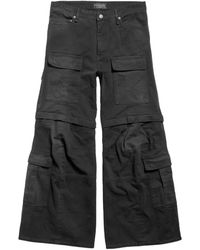 Balenciaga - Flared Cargo Trousers - Lyst