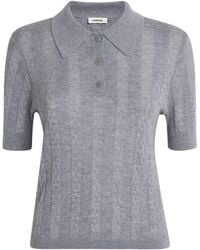 Sandro - Wool Polo Sweater - Lyst