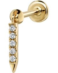 Maria Tash - Diamond Eternity Bar Single Stud Earring - Lyst