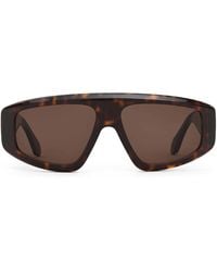 Alaïa - Acetate Aviator Mask Sunglasses - Lyst