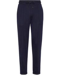 Brunello Cucinelli - Cashmere-Silk French Terry Sweatpants - Lyst
