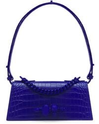 McQueen - Leather Skull Four-Ring Top-Handle Bag - Lyst