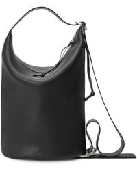 Loewe - Medium Leather Loop Bucket Bag - Lyst