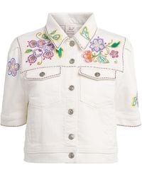 Cinq À Sept - Jardin Boheme Carley Denim Jacket - Lyst