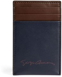 Giorgio Armani - Leather Two-tone Card Holder - Lyst