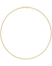 Astrid & Miyu - Plated Curb Chain Necklace - Lyst