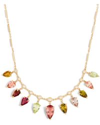 Jacquie Aiche - Yellow Gold, Diamond And Tourmaline Shaker Necklace - Lyst