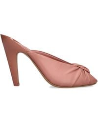 Chloé - Leather Suzie Heeled Mules 100 - Lyst