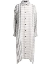 Eskandar - Linen A-Line Midi Shirt Dress - Lyst