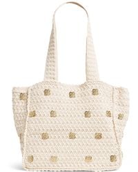Sandro - Crochet Logo Shoulder Bag - Lyst