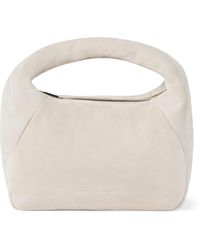 Brunello Cucinelli - Small Suede Bc Duo Shoulder Bag - Lyst