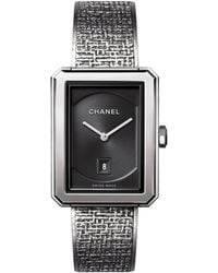 Chanel - Medium Steel Boy·Friend Watch - Lyst