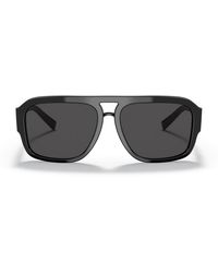 Dolce & Gabbana - Acetate Aviator Sunglasses - Lyst