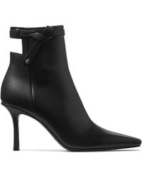 Jimmy Choo - Camie Ab 80 Leather Heeled Boots - Lyst